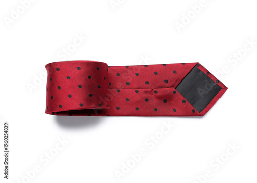 Stylish red male tie isolat...