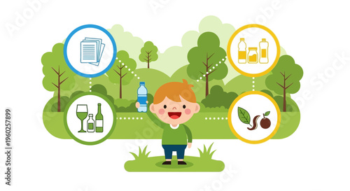 Eco-Friendly Sorting For Kids And Future Generations Learning Recycling