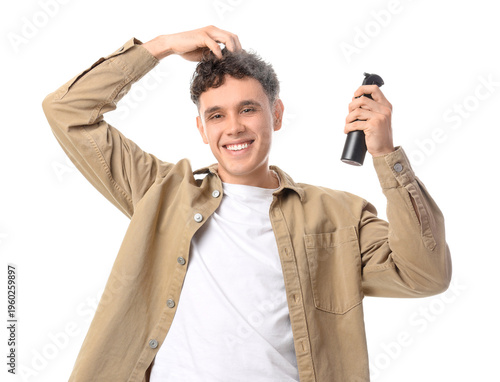 Handsome young happy man sp...