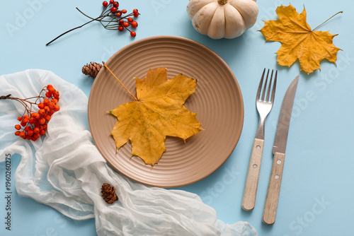 Beautiful table setting wit...