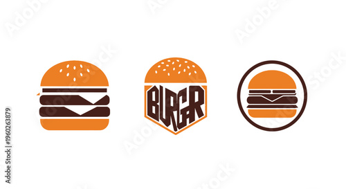 Burger Logo Designs - Fast Food Icons
