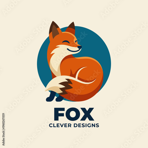 This logo features a charming fox with a playful expression, perfectly embodying cleverness and creativity. Ideal for brands focusing on intelligence and innovation.