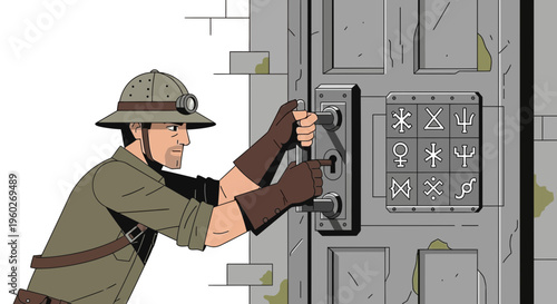 Explorer Unlocks Ancient Cryptic Door With Secret Symbols