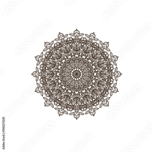 Decorative element, ornamental rosettes, mandala
