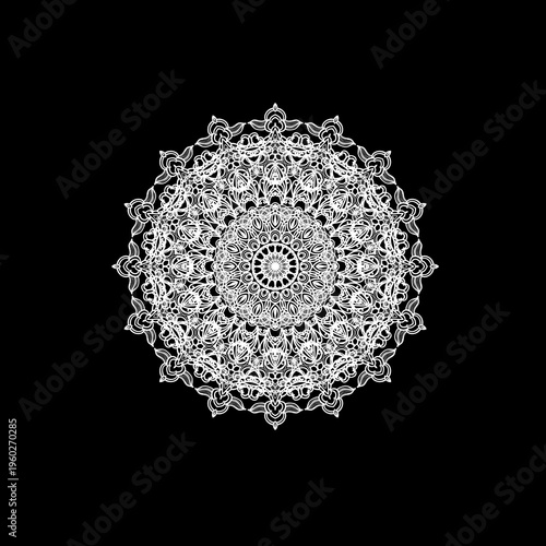 Decorative element, ornamental rosettes, mandala