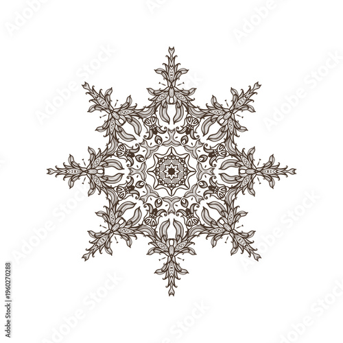 Decorative element, ornamental rosettes, mandala