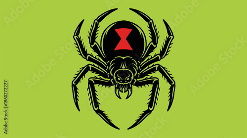 Black Spider with Red Mark.