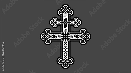 Celtic Cross Design Element.