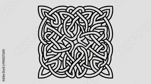 Celtic knotwork design pattern.