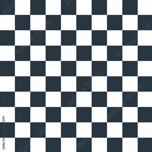 фотографія A classic retro checkerboard pattern featuring black & white grid