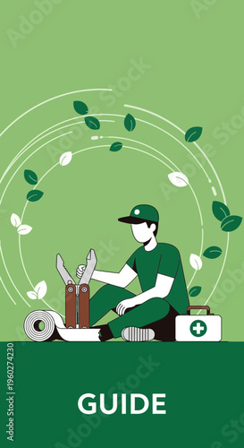 First Aid Kit And Medical Supplies A Health Guide Illustration