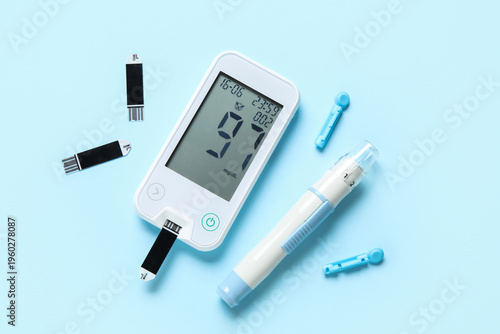 Glucometer, lancet pen, dis...