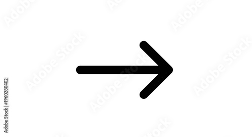 Black right arrow icon on white background