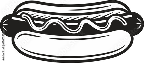 Hot Dog with Melted Cheese.