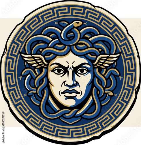 Medusa Greek Mythology Snake Head.