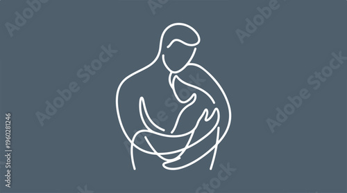 Mother Holding Newborn Baby.