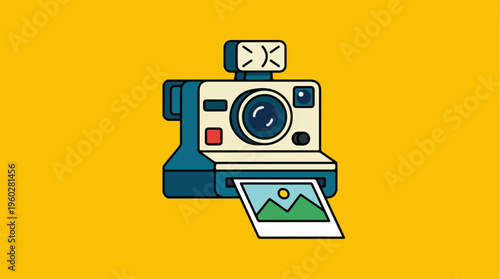 Polaroid Camera with Photo Ejecting.