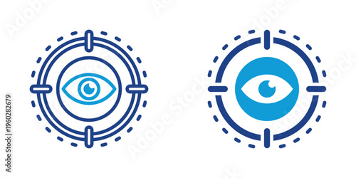 Focus Simple and clear vector icon illustrating an essential idea or function