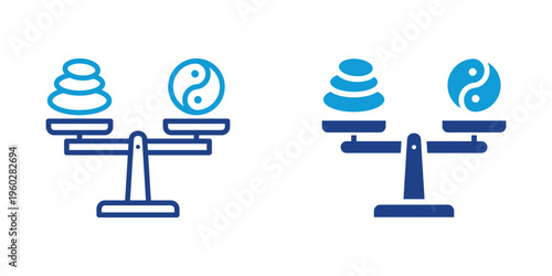 Balance Simple and clear vector icon illustrating an essential idea or function