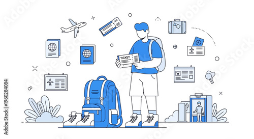 Illustrating The Joy Of Global Travel And Exploring New Destinations