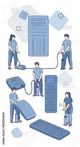 Inflating Camping Mattresses with Modern Pumps and Vacuums