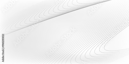 Nice Flowing dots particles nice wave pattern halftone black gradient curve shape isolated energy old simple graphic modern