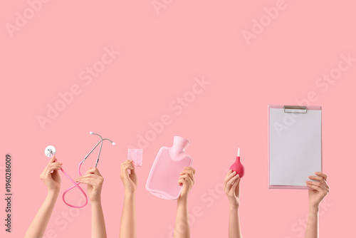 Female hands with stethosco...