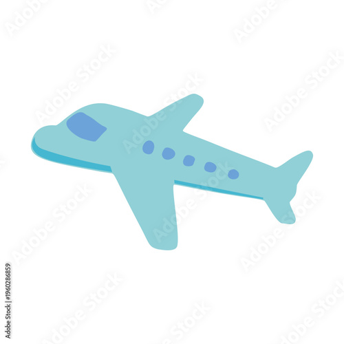 Hand-drawn airplane icon　手描きの飛行機のアイコンイラスト