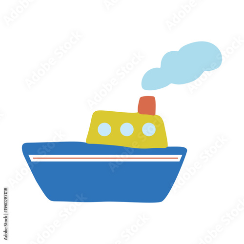 Hand-drawn ship icon　手描きの船のアイコンイラスト