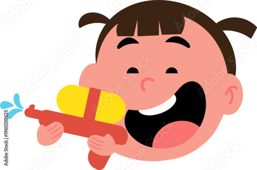 People enjoy with Songkran Day.