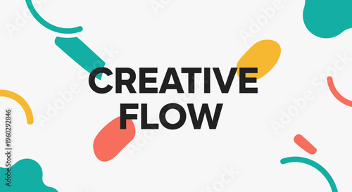 Creative Flow Design Concept Elements.