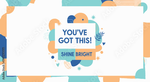 Motivational quote on white background.