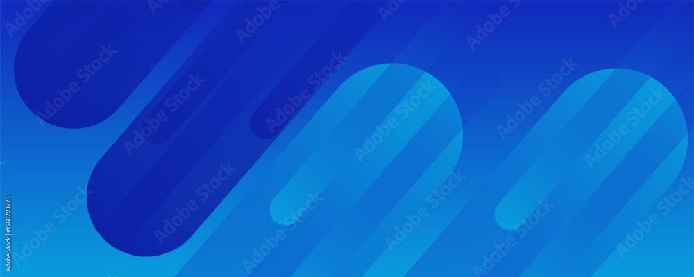 Fototapeta premium PrintGeometric blue abstract background. Dynamic Waves. Fluid shapes composition. Fit for website, banners, brochure, posters