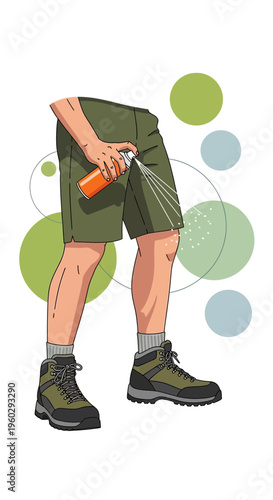 Insect Repellent Application For Outdoor Adventures And Bug Protection
