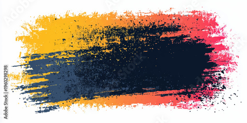 An abstract grunge flag of Belgium featuring a colorful watercolor paint splash and ink splatter design with a dirty brush texture on a vector backdrop