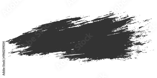 An abstract grunge background featuring dark black ink splat textures and liquid paint splashes creates a gritty vector design element with artistic stains and a dirty spray pattern border