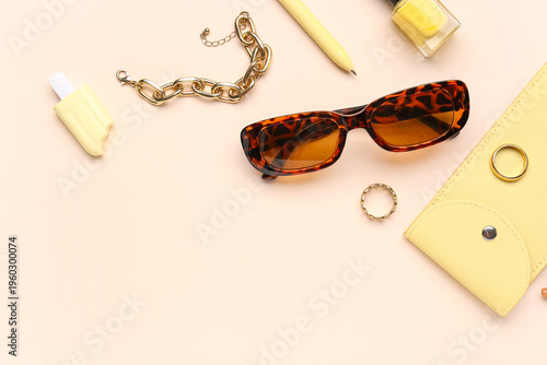 Stylish sunglasses with sta...
