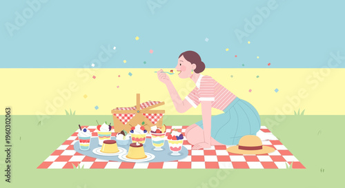 Joyful Picnic Adventure Sweet Delights And A Serene Outdoor Escape