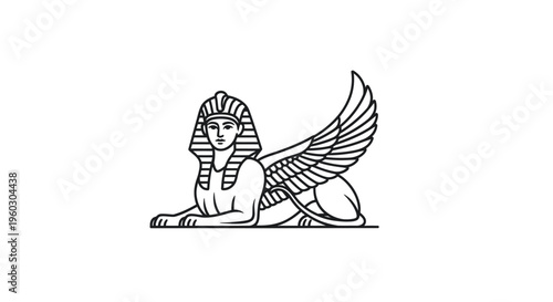 Ancient Egyptian Sphinx Illustration