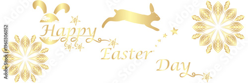 Text happy easter illustration background for easter day