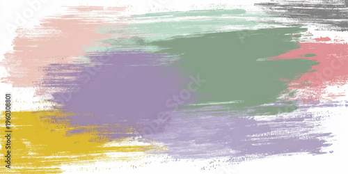 Beautiful abstract watercolor and grunge landscape featuring blue ocean waves under a summer sun reflecting against a cloudy heaven horizon