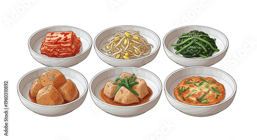 Korean Banchan Side Dishes Assortment
