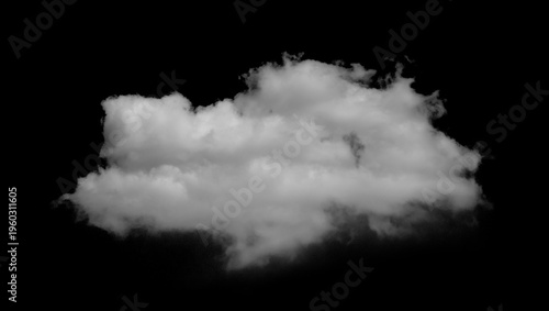 Φωτογραφία White clouds against a black background.
