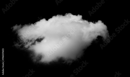 White clouds against a black background.