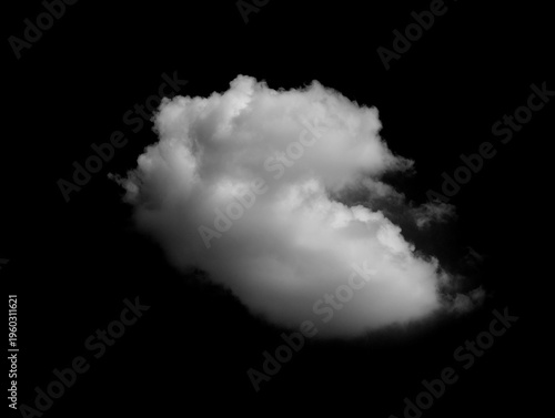 White clouds against a black background.