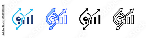 Agile Methodology Multi Style Icon Set Vector 