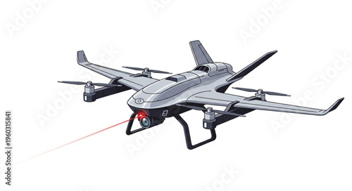 Advanced drone technology showcasing aerial surveillance and reconnaissance capabilities.