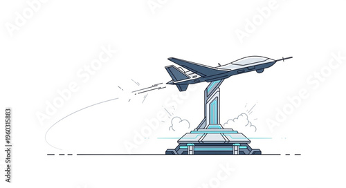Futuristic aircraft design showcasing advanced technology and innovative engineering concepts.