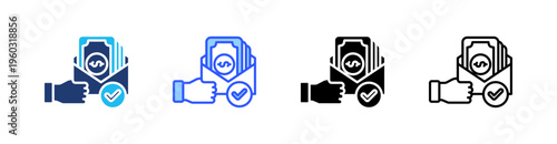 Paid Multi Style Icon Set Vector 