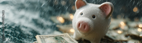 Piggy Bank Amidst Monetary ...